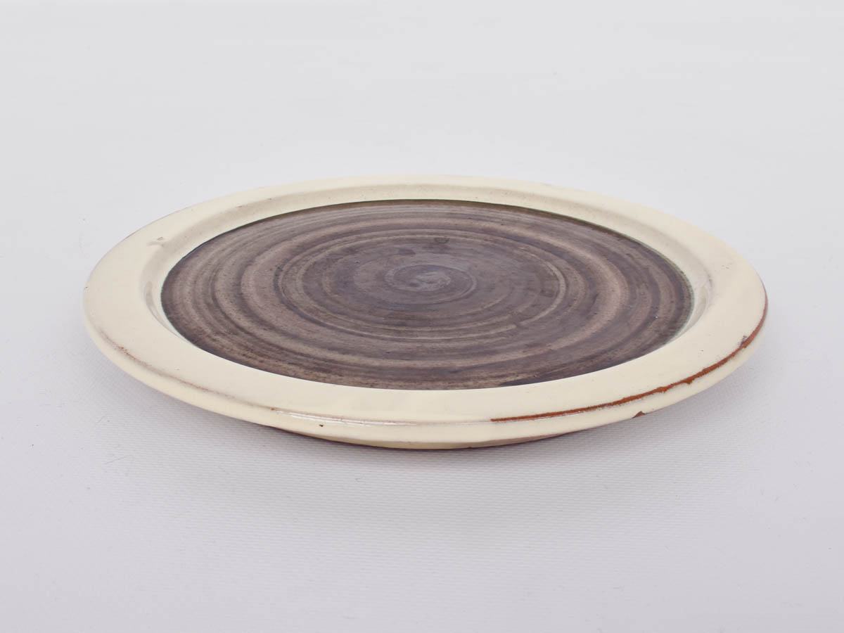 Brown Shaded Ceramic Service Plate