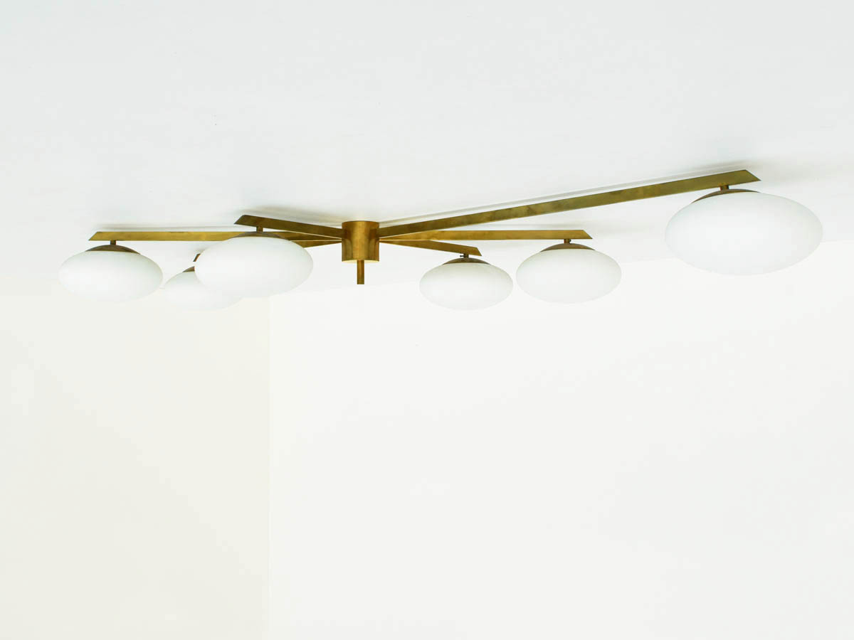 Large ceiling chandelier mod. 6 Lune