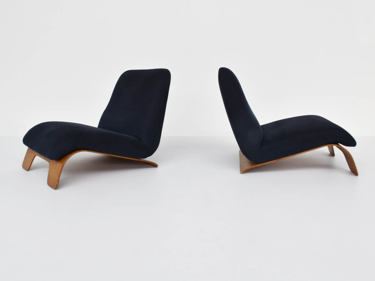 Rare Plywood Lounge Chairs