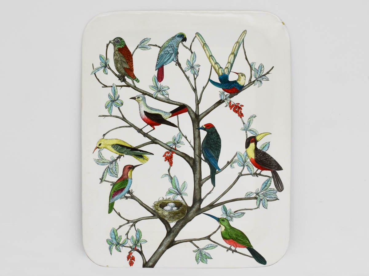 Large tray from the Birds series
