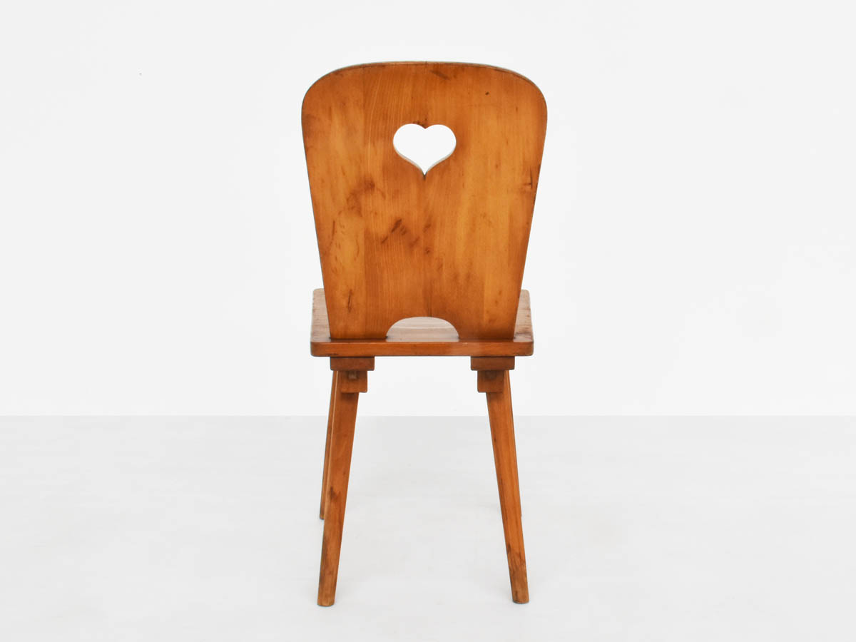 Swiss made folk art alpine chairs,  9 available