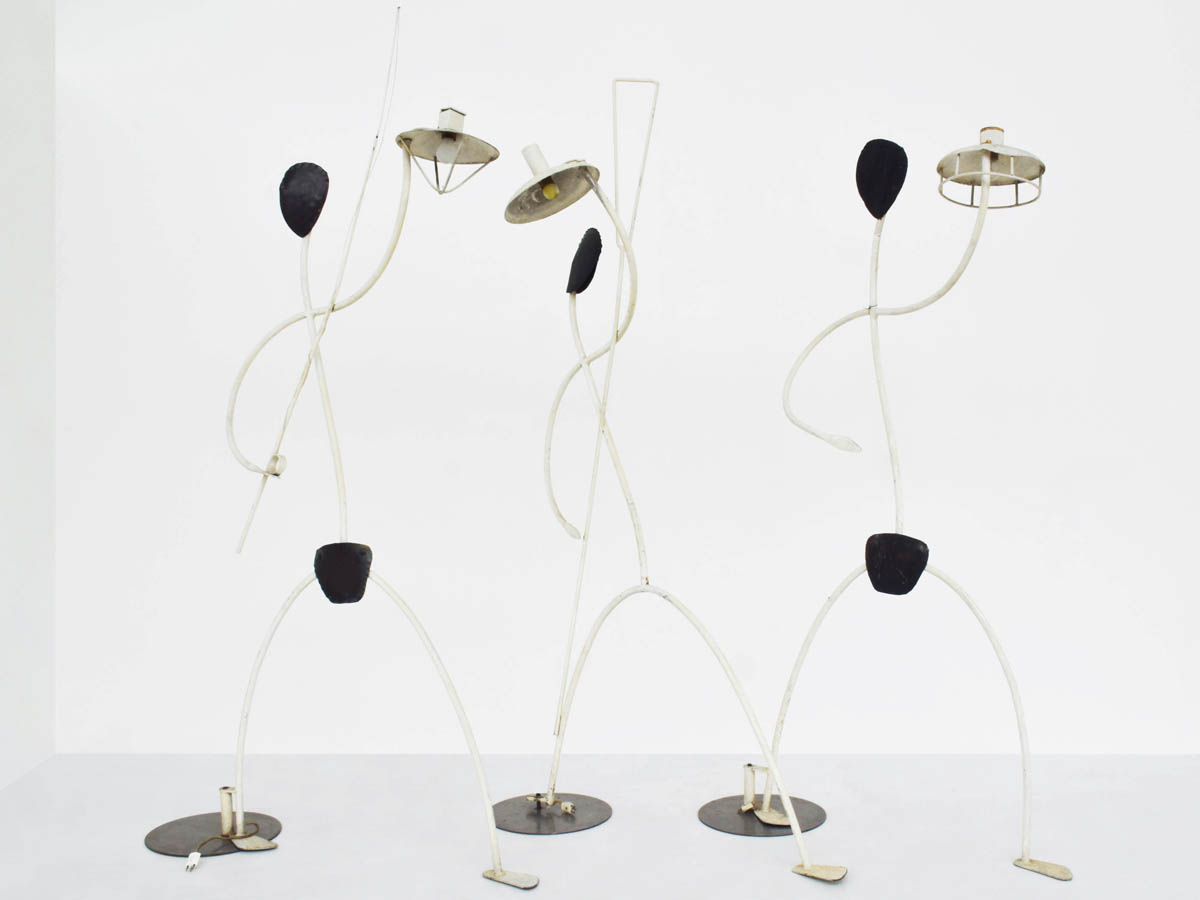Large outdoor sculpture lantern lamps HT 245 cm