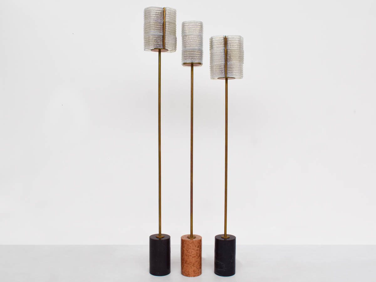 1920 Barovier glasses upcycling floor lamps