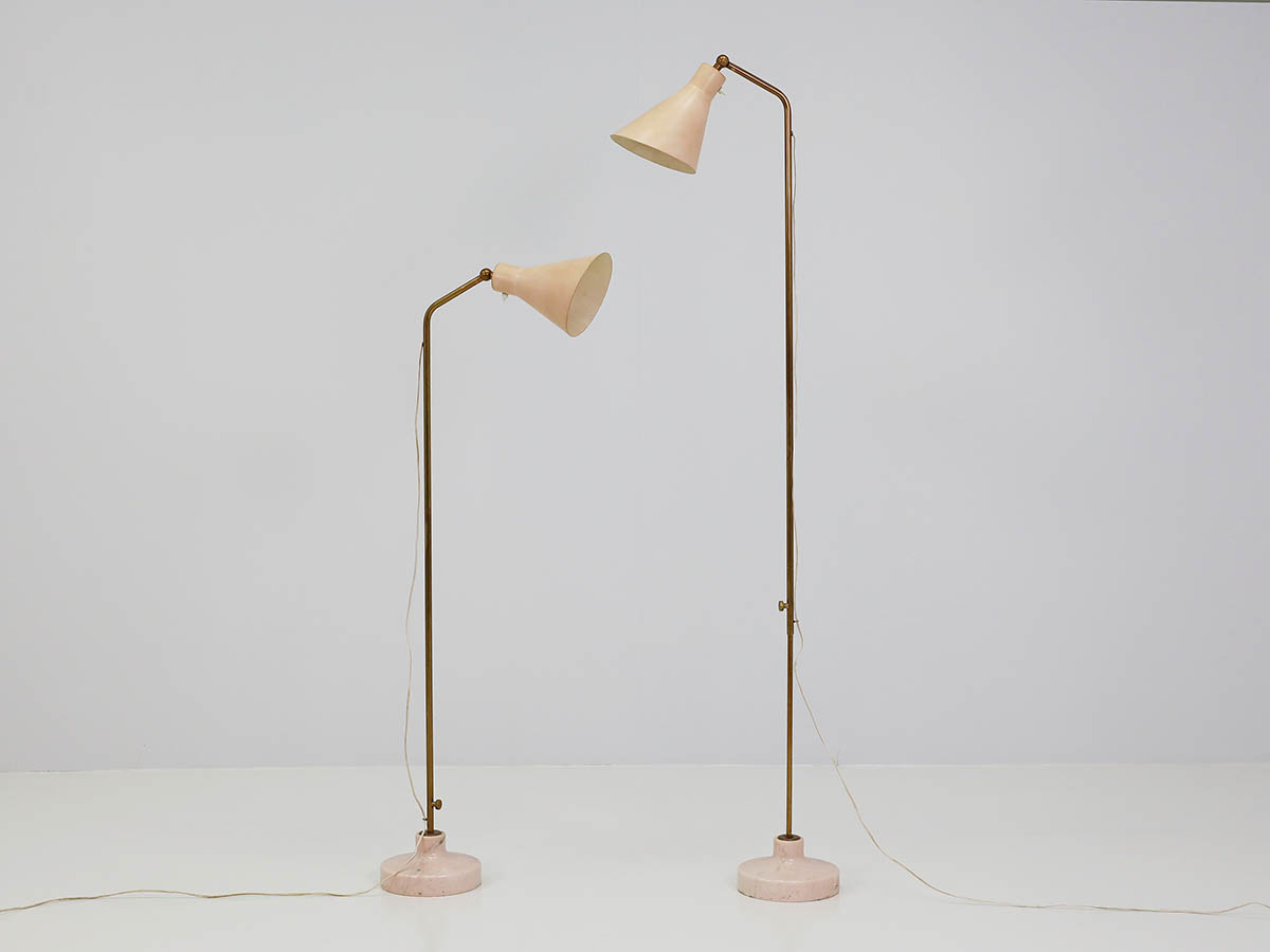 Adjustable Floor Lamps model LT3 Alzabile in Portugal Pink Marble, 2 available