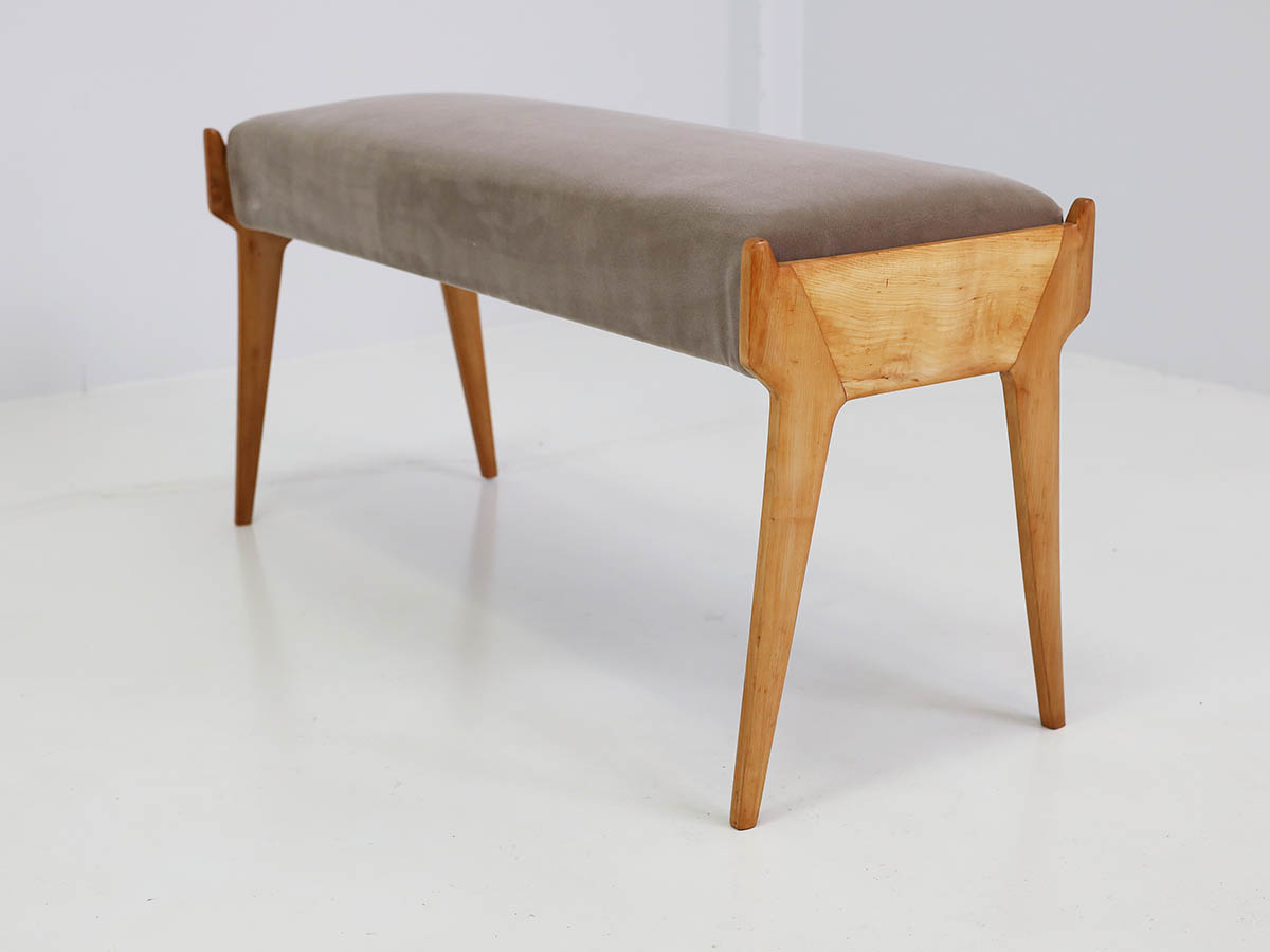 Italian design bench in lemon wood