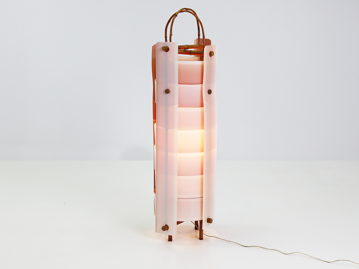 French Riviera Bamboo Floor Lamp